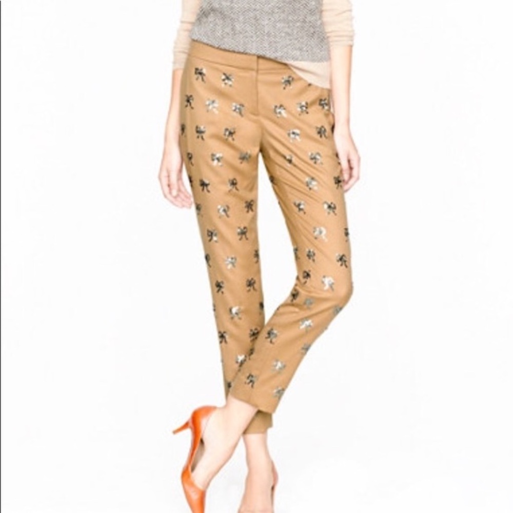 J. Crew Collection Sequin Box Pant